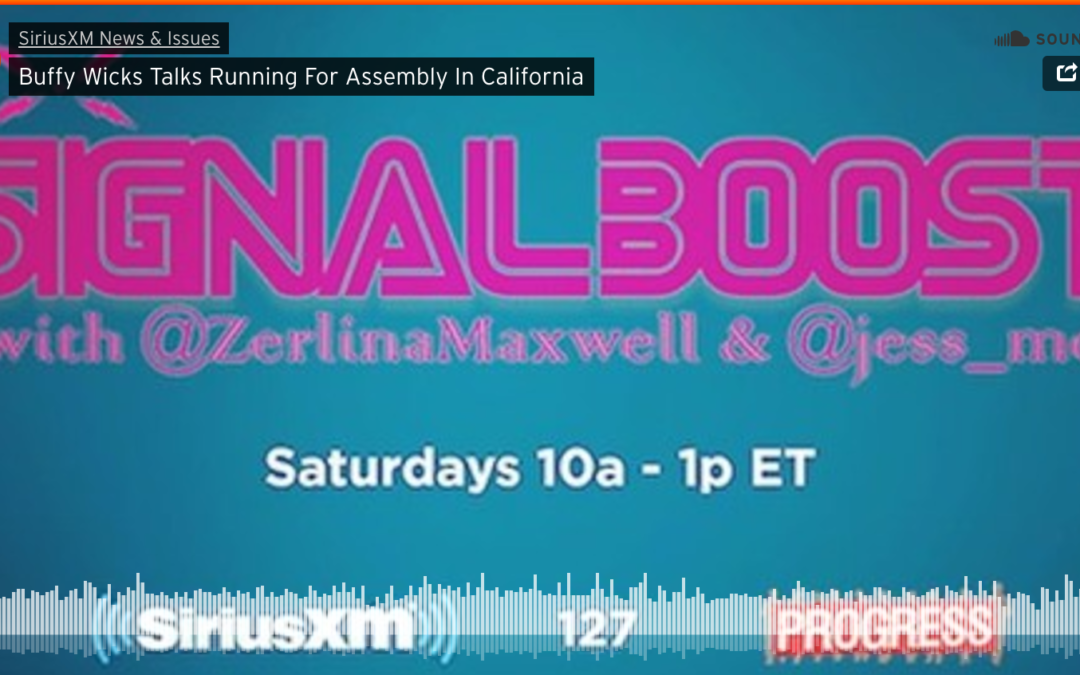 SIRIUS XM NEWS & ISSUES: Buffy Wicks Talks Running For Assembly In California