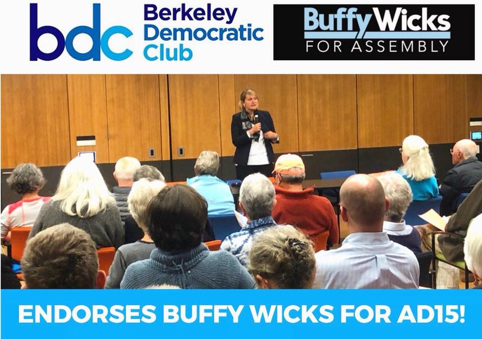 Berkeley Democratic Club Endorses Buffy for Assembly